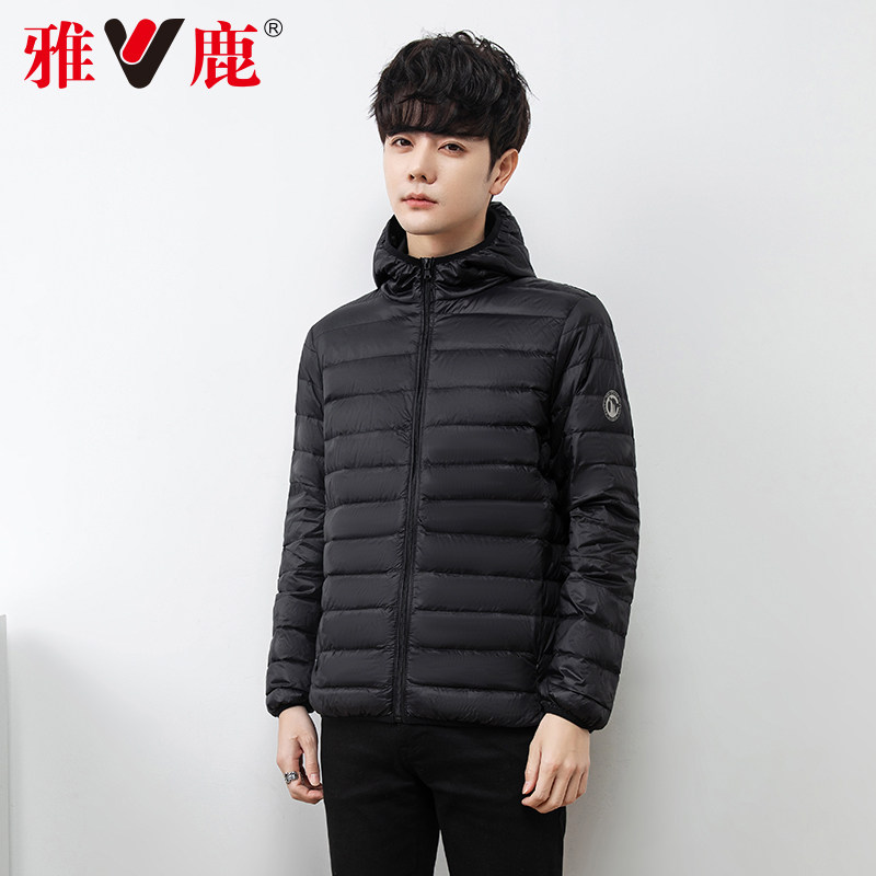 雅鹿反季轻薄男2022新款宽松羽绒服 雅鹿服饰羽绒服