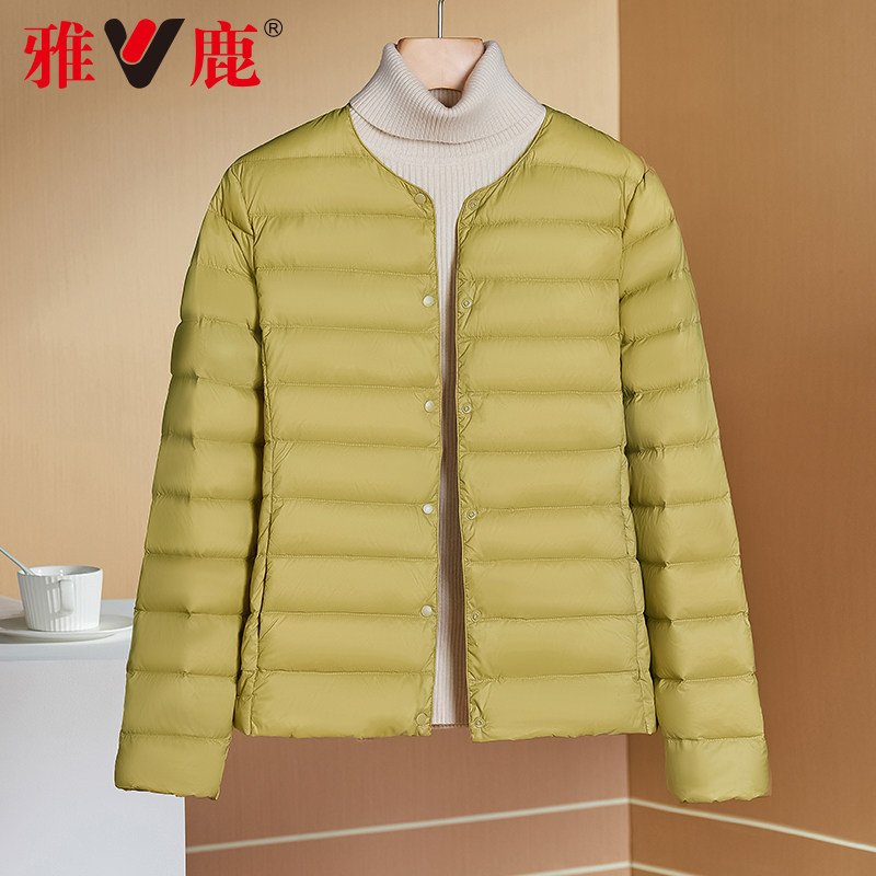 雅鹿轻薄款2022年新款短款羽绒服 雅鹿服饰羽绒服