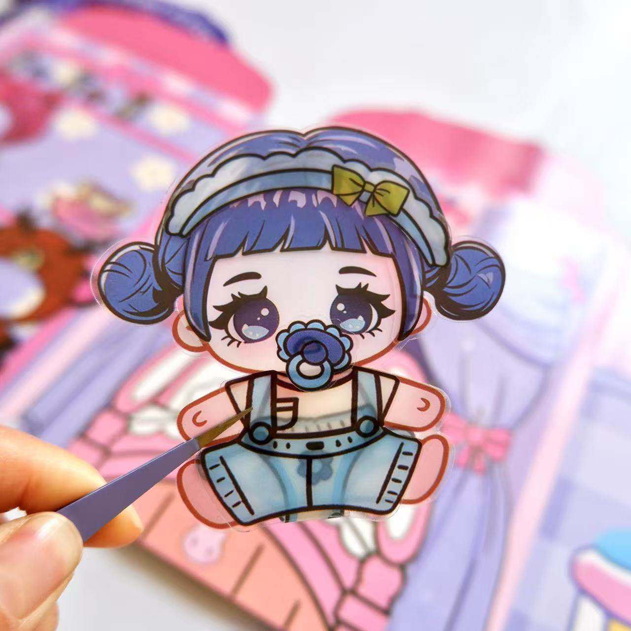 猎魔女团照顾宝宝果冻贴纸安静书本儿童益智手工diy解压玩具贴画,淘宝优惠券,粉丝福利购,淘宝优惠卷