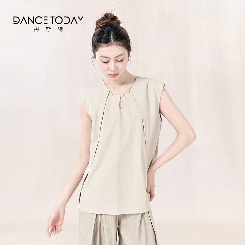 dancetoday形体跳舞专用上衣2025新款中国现代舞蹈练功服一整套装 - 图0