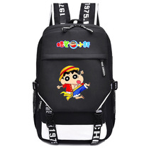 Day Department Cartoon Crayons Small New Trend Elementary School Students Schoolbags Double Shoulder Bag for Girls and Girls Campus Korean Edition