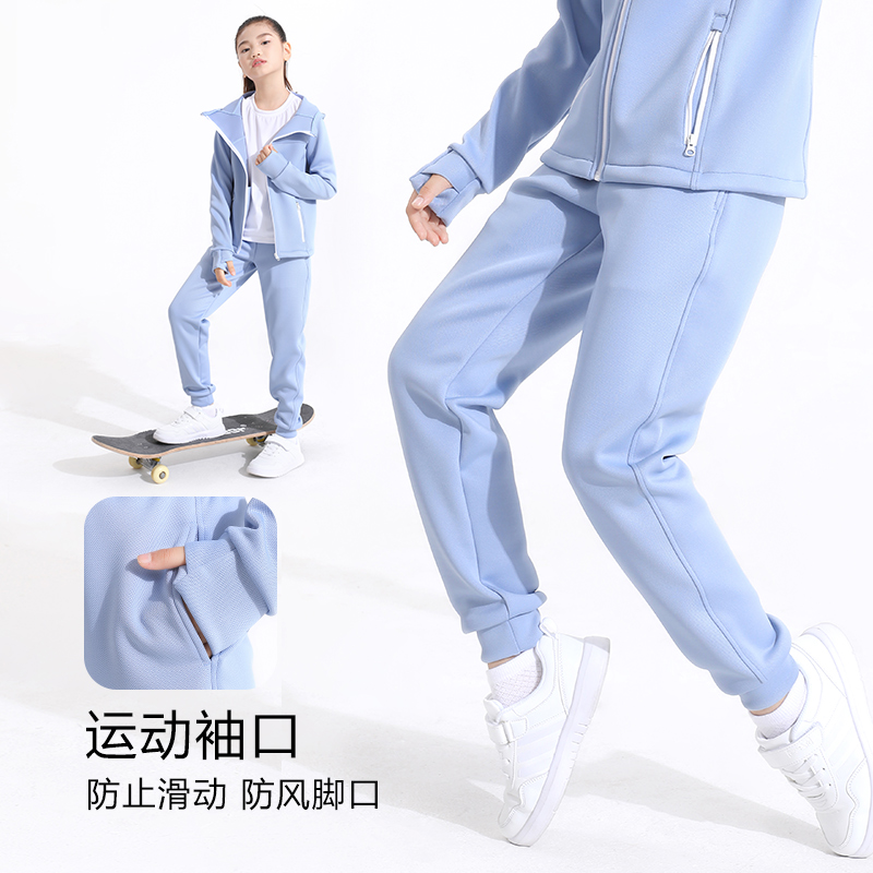 萌格格儿童外套运动裤25春秋休闲服 透气训练服女童慢跑徒步套装 - 图2
