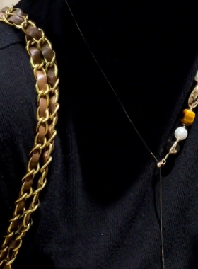 小众设计感不规则几何珠珠项链女