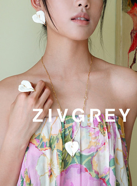 ZIVGREY马蹄莲开口戒指