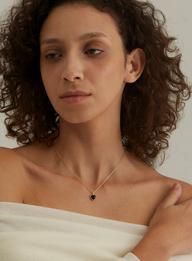 ZIVGREY925银爱心贝母纯银项链