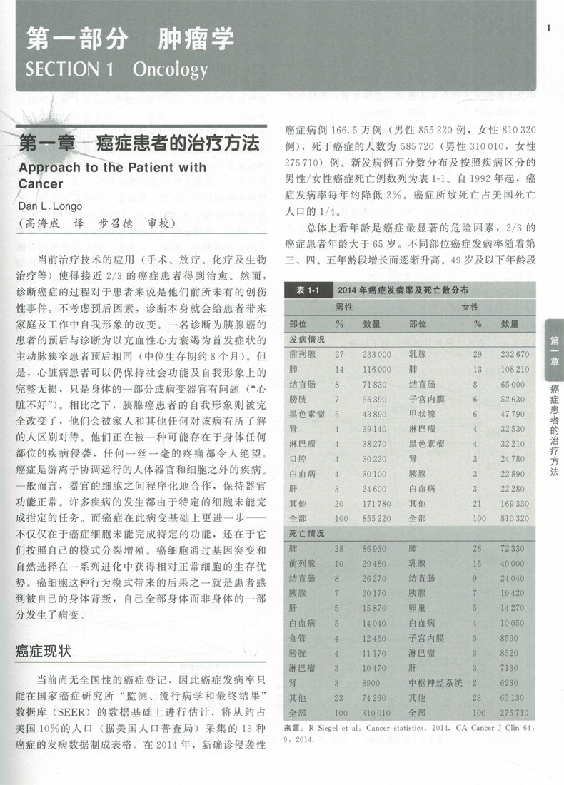 正版现货哈里森内科学第19版肿瘤美 麦德逊图书肿瘤学