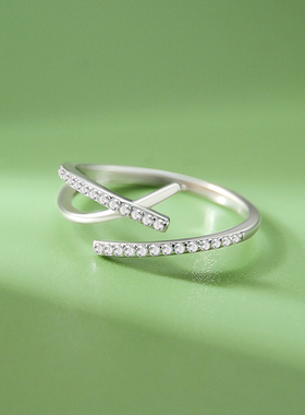 925银时尚高级感戒指开口可调节