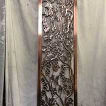 Stainless Steel Screen Partition New Chinese Genguan Whole aluminum plate Double face engraving metal products Custom ancient copper o