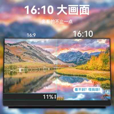 Ehomewei便携式显示器16寸QLED手机电脑switch2.5K外接拓展屏幕 - 图0