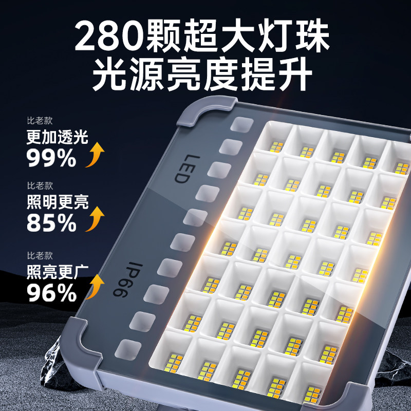 太阳能灯户外照明地摊LED充电摆摊夜市灯停电应急超亮手提露营灯,淘宝优惠券,粉丝福利购,淘宝优惠卷