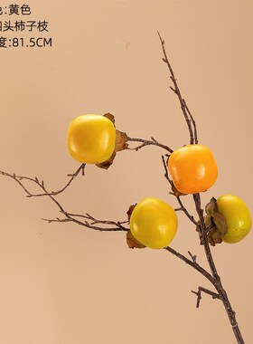 家居装饰仿真柿子水果INS风仿真花婚庆假花MW890