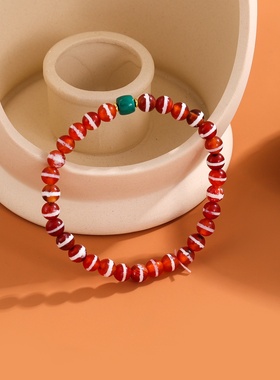 西亚千年线珠手链配饰文玩佛珠念珠藏式男女款也门线珠手串手