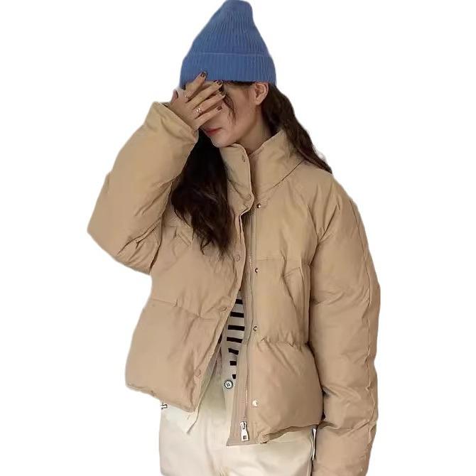 明摩奶呼呼短款羽绒服女2025年新款小个子韩版加厚亮世秋冬季外套 - 图3