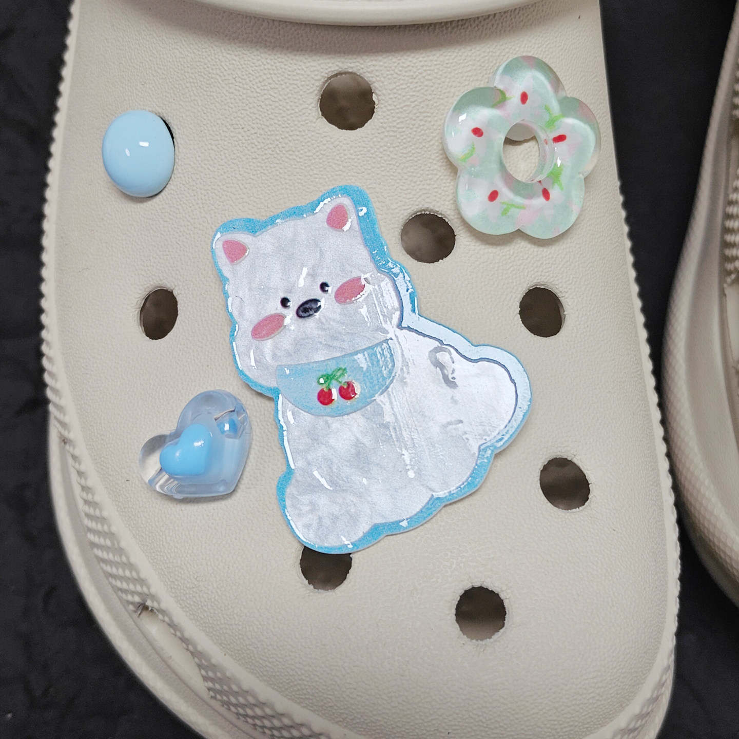 Mkop洞洞鞋配饰diy高级感鞋扣配件小狗骨头鞋花适配Crocs/Cross,淘宝优惠券,粉丝福利购,淘宝优惠卷