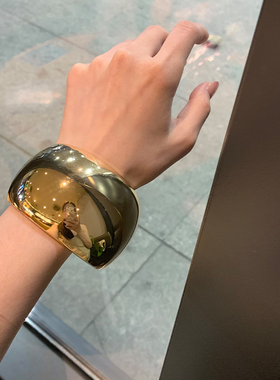 showdigu金属弧形手镯