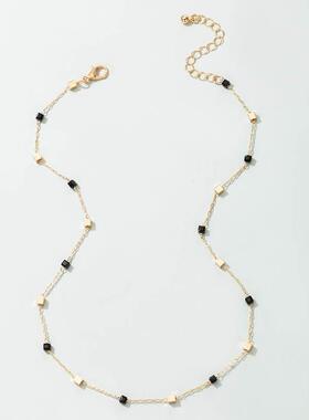 Tocona Charms Bead Clavicle Chain Choker Necklace for Women