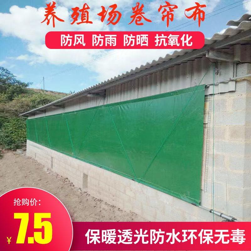 新品场卷帘e布加厚养殖场卷帘布帆布透光挡风保暖围布防水防晒定_虎窝淘