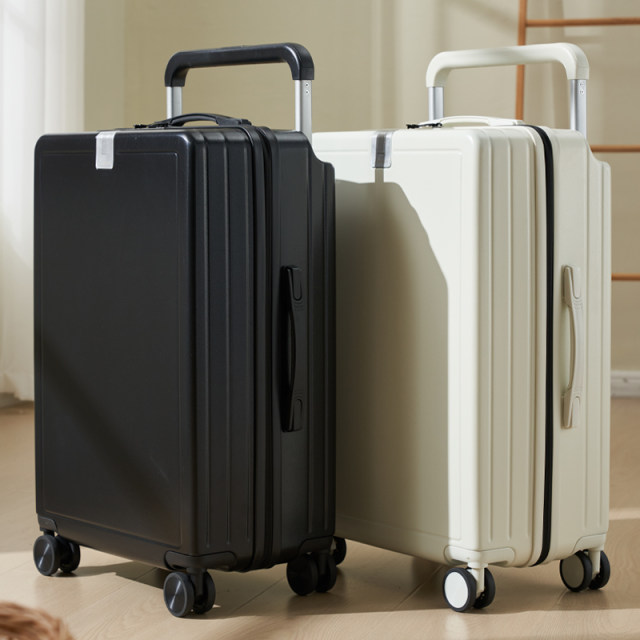 Wide balanced wide trolley suitcase women's 20-inch small boarding case silent universal wheels 24-inch multi-functional trolley case