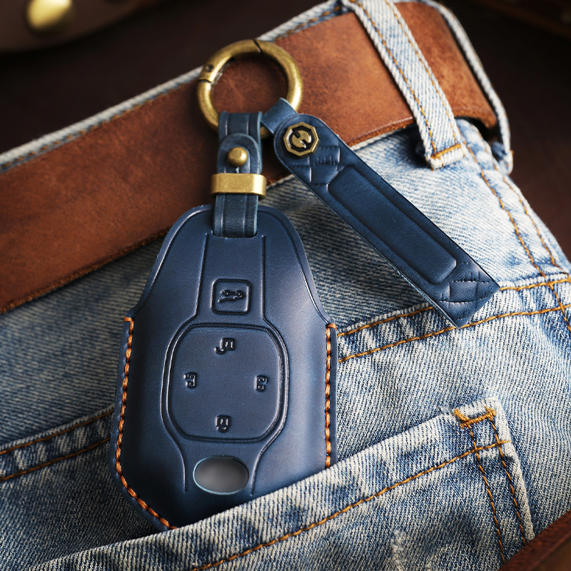 24款新广汽传祺gs8钥匙套m8汽车gs4影豹gs3影酷es9真皮e8扣e9包男 - 图3