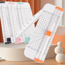 A4 cutting paper knife small portable plastic cutting machine Manual Photo Paper Tailoring table Knife Cutting table Knife Cutting Round Four All-in-one Sliding Cut Paper Instrumental Photo Cutter Mini Guillotine Guillotine Cutter paper cutter