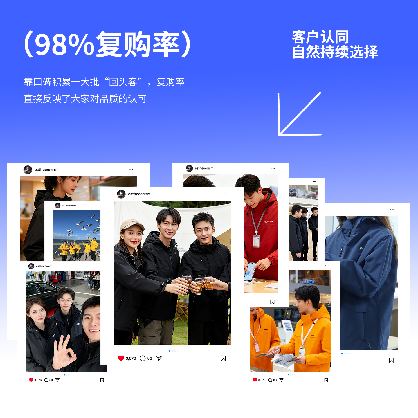 冲锋衣工作服定制logo三合一可拆卸防风加厚男女户外工装刺绣印字 - 图1