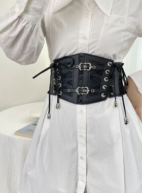 ins风女士腰封绑带宽腰带系带塑身时尚外穿配饰衬衫裙装饰皮带