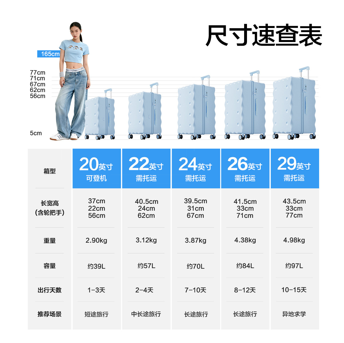HLA/海澜之家大容量饼干行李箱24寸2026新款多功能旅行拉杆箱26寸,淘宝优惠券,粉丝福利购,淘宝优惠卷