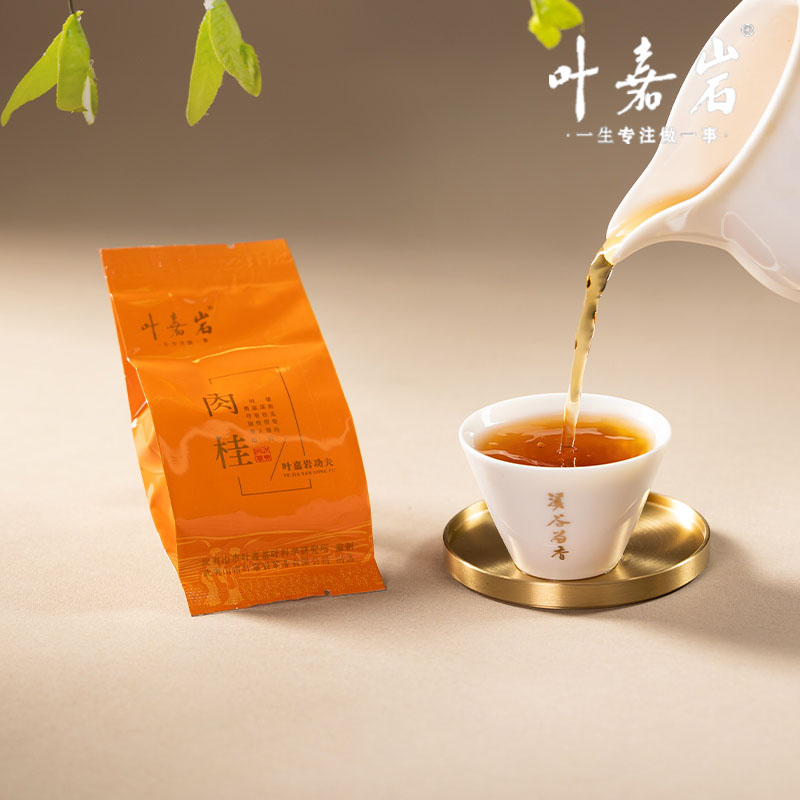 叶嘉岩武夷岩茶功夫肉桂桂皮香工作茶口粮茶乌龙茶送礼礼盒装200g-图1