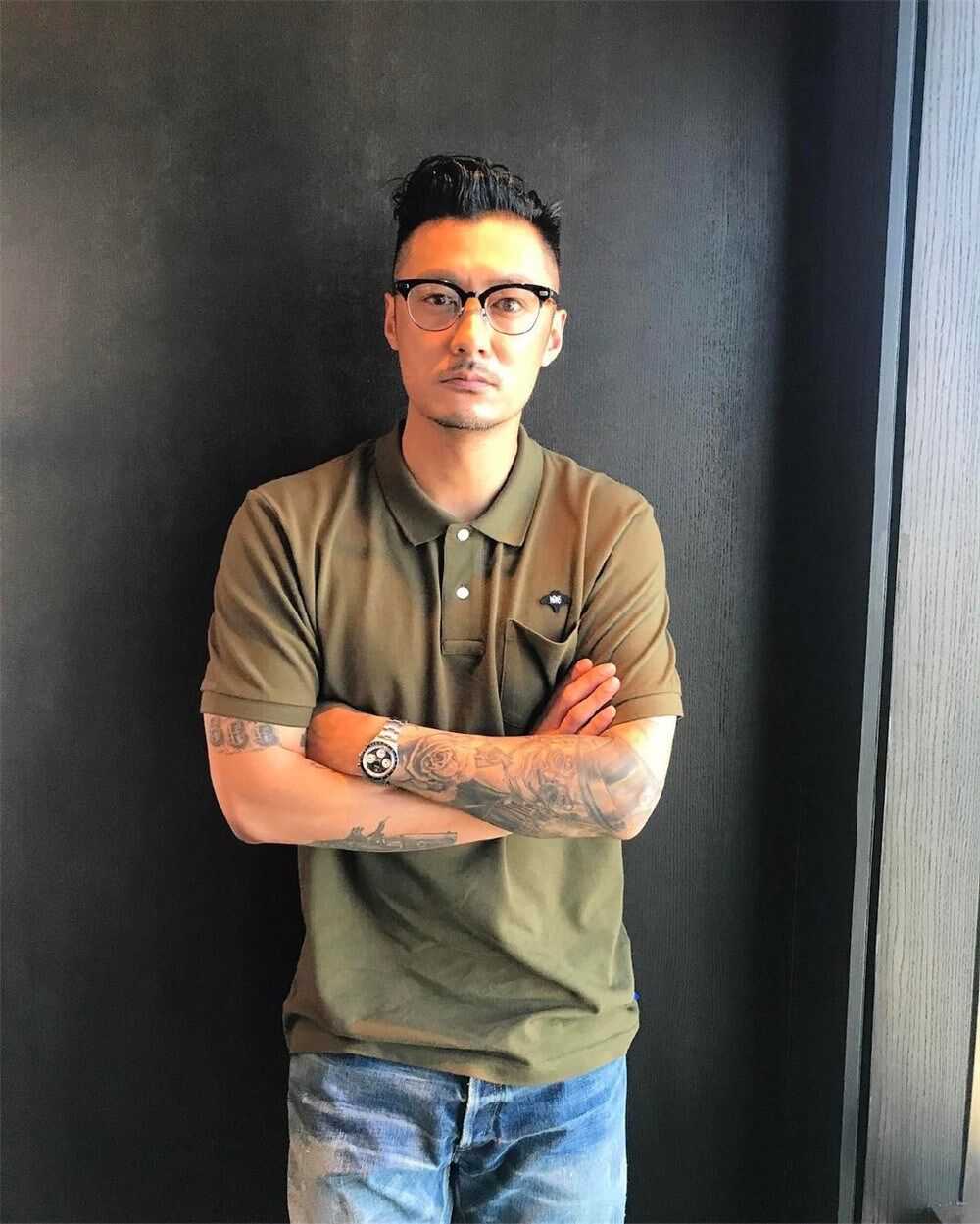 madness mdns wruei classic style tee 余文乐潮牌百搭polo衫男