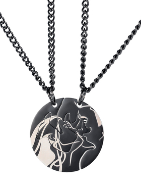 POYO情侣INS钛钢吊坠礼物拼图