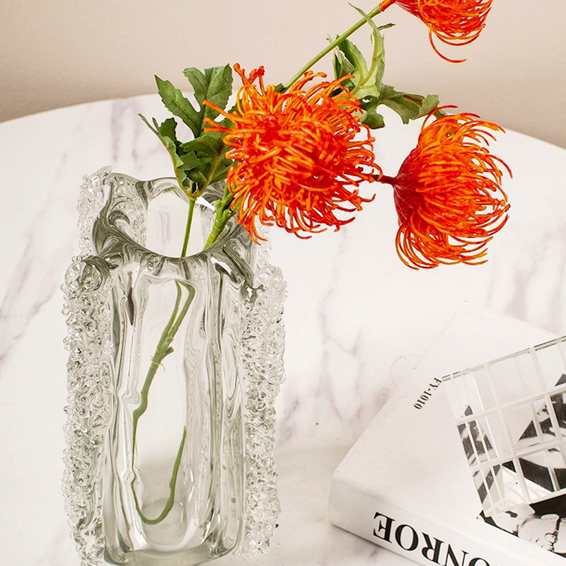 轻奢琉璃水晶玻璃花瓶水培现代创意简约餐桌电视柜客厅插花器摆件,淘宝优惠券,粉丝福利购,淘宝优惠卷