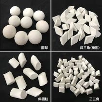 Boutique White Corundum Abrasive Triangle Polished Grinding Stone Shake Burnished Block Ceramic Metal Go Burstling Polished Rust Removal