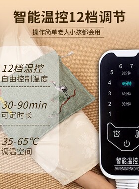 同仁堂盐袋海盐粗盐热敷包电加热艾草艾灸包腰椎背膝肩颈理疗袋子