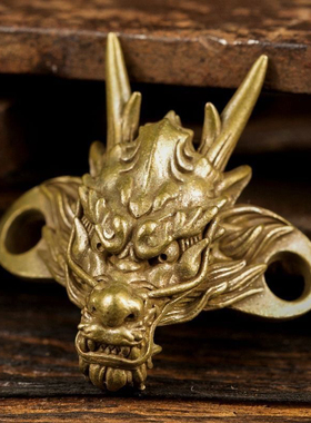 小众设计龙头吊坠辰龙十二生肖龙年项链可挂鞋头轻奢ins时尚礼物