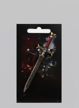 新款40K黑色圣堂黑剑钥匙扣游戏周边个性ins配件手办