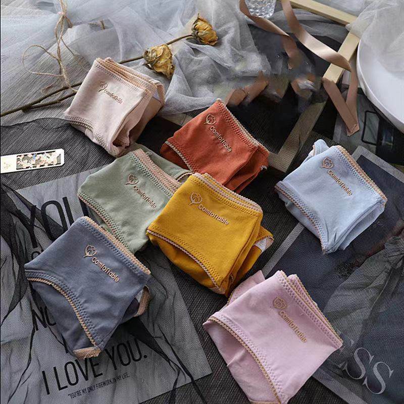 女纯棉三角裤头少女士无痕抗菌短裤 燕彩柔内裤