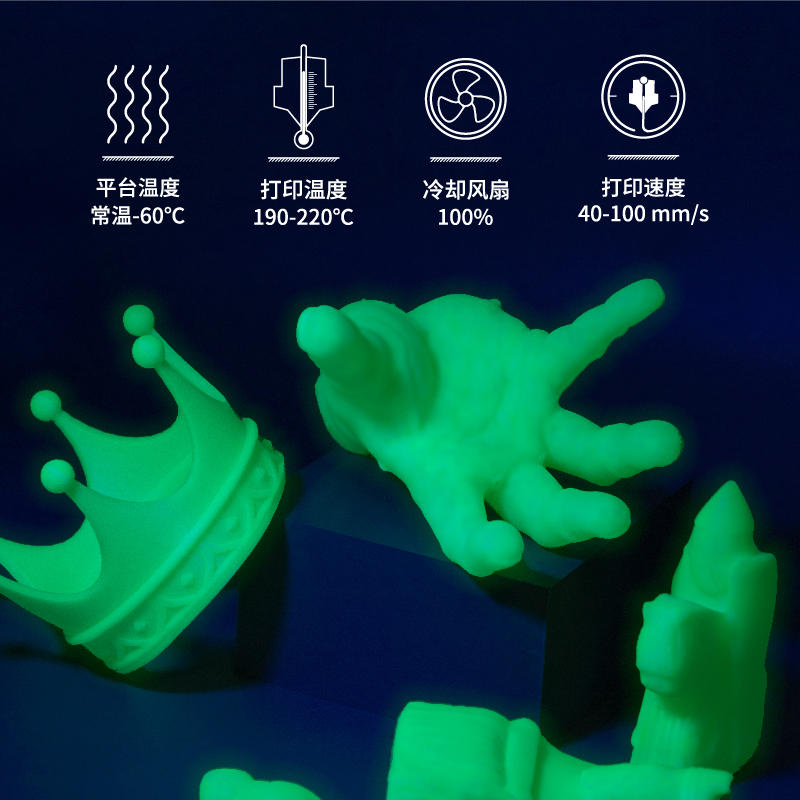 【618抢先购】kexcelled PLA K5C 3D打印耗材温变材材料夜光变色线材-图1