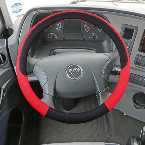 货车方向盘套汽车真皮防滑把套适用于欧曼EST GTL ETX 3 6 9货车 - 图0