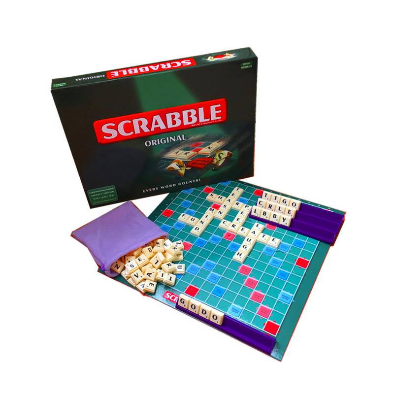 桌面游戏英语字母提高单词量scrabble拼字游戏拼词益智玩具英文-图3