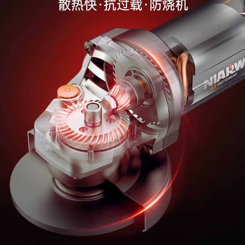 多功能大功率打磨电动家用角磨机 布莱迪五金角磨机