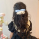 Korean style children's satin skirt bow hairpin