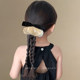 Korean style children's satin skirt bow hairpin