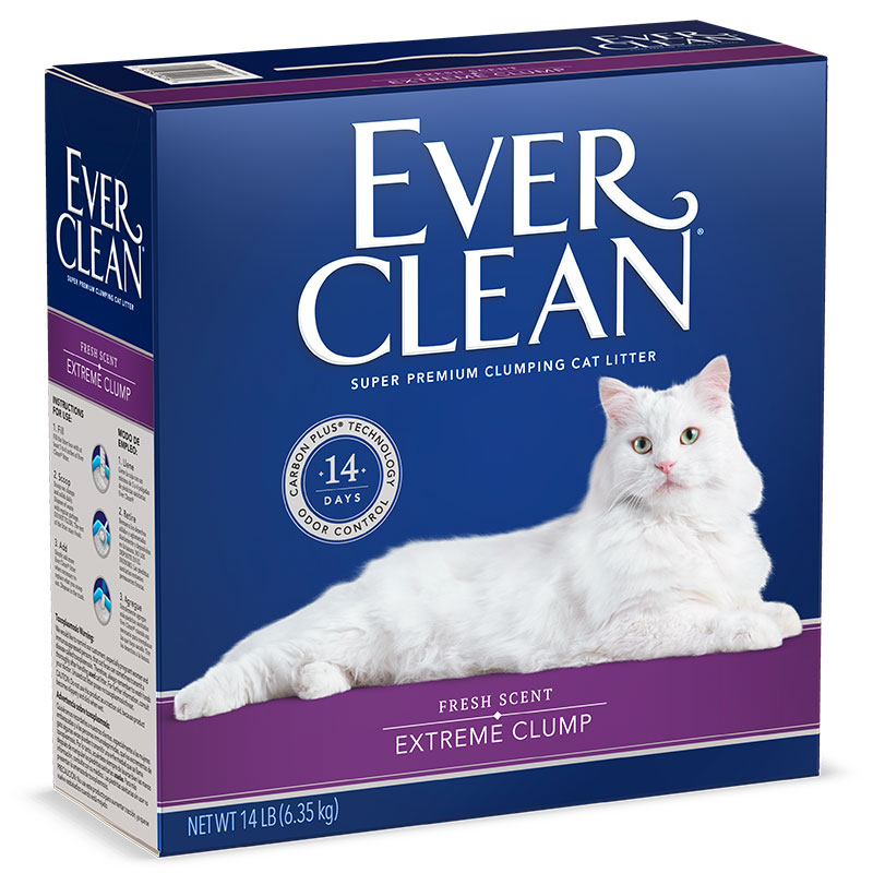 【自营】美国EverClean铂钻进口除臭炭膨润土猫砂沙14磅宠物抗菌-图1