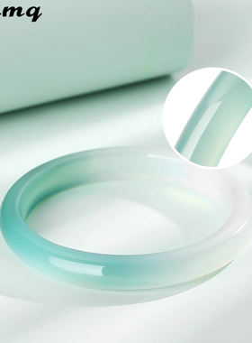 半山半水天然玉髓手镯女