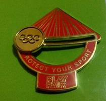 (Lingang loft) Badge Olympic emblem C Fair Competition Emblem Center will IO Chapter International OCPC Chapter