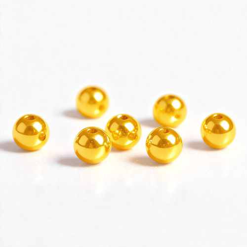 【凤彩鸣】古法珠足金999黄金转运珠手链小金珠子手串纯金宝串珠 - 图1
