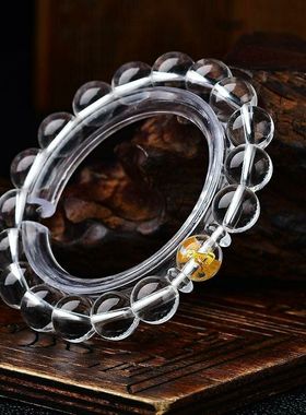 【买一赠六】天然正品白水晶三合生肖属相男女手链手串新款特价饰