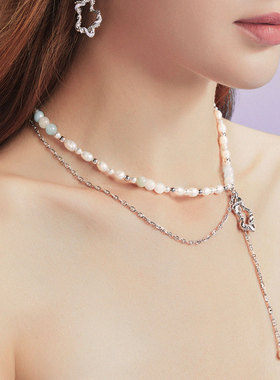 三倍微醺桃花源天清色花苞双层链