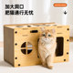 Cat scratching board, electric cat box, cat toy, self-pleasure and boredom relief artifact, double-layer cat nest, wear-resistant and crumb-free