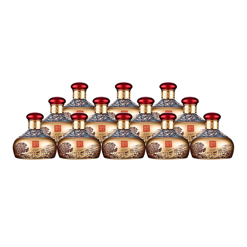 【正品保证】53度容大酱酒(10) 253ml*12 大曲坤沙酱酒白酒整箱,淘宝优惠券,粉丝福利购,淘宝优惠卷